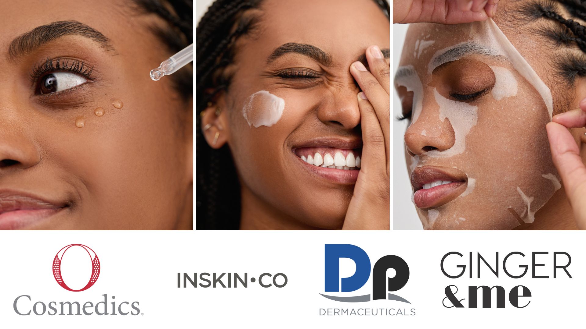 A serene spa setting with natural light, soft towels, and high-end skincare products from O Cosmedics, INSKIN.CO, DP Dermaceuticals, and GINGER&ME arranged on a treatment trolley—capturing the calm, professional care of Mabin House.